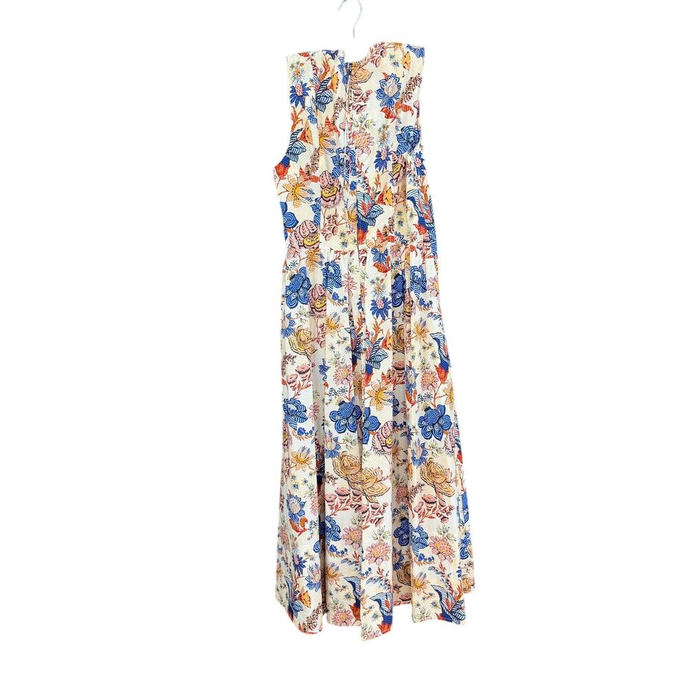 ULLA JOHNSON Kaiya Dress Magnolia Floral Midi 8 NWT - Picture 8 of 8